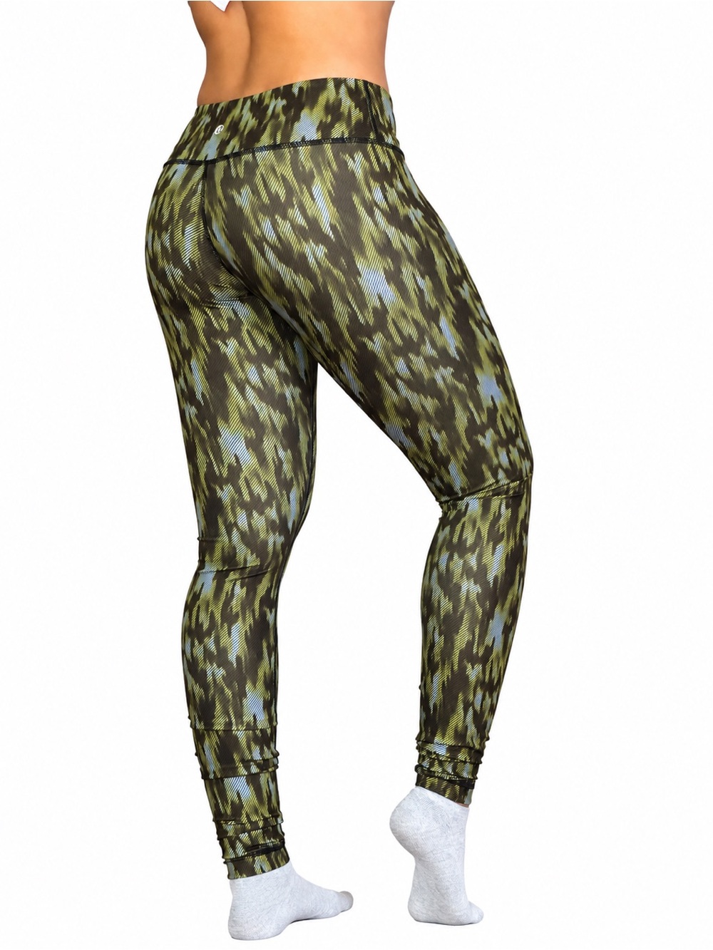 Lululemon Wonder Under Full-On Luxtreme Leggings Size 4 Camo Green 30”